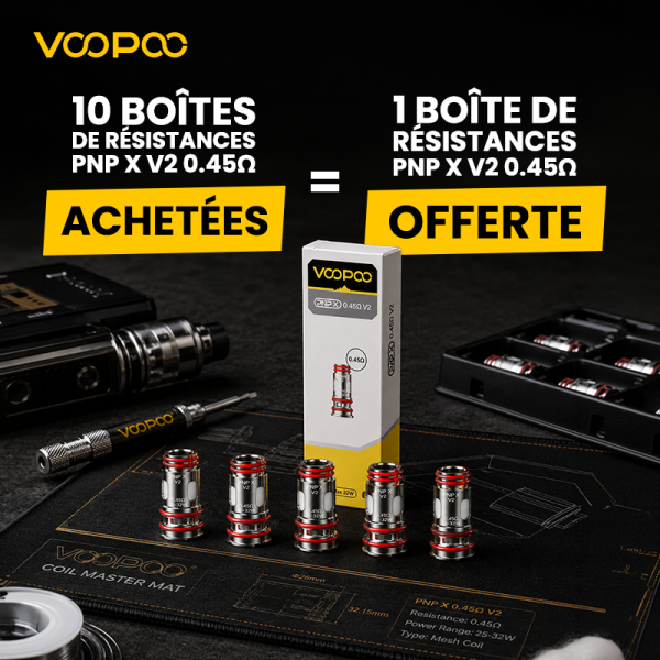Buy 10 Boxes of PnP X V2 0.45Ω Coils, Get 1 Box of PnP X V2 0.45Ω Coils Free (5pcs) – Voopoo