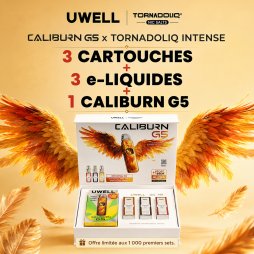 Gift Box Caliburn G5 (Couleur Aléatoire) - Uwell X Tornadoliq [Offre]