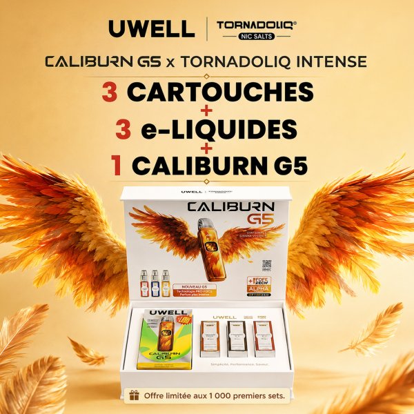 Gift Box Caliburn G5 (Couleur Aléatoire) - Uwell X Tornadoliq