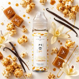 N°302 La Crème Vanille et son Pop-Corn Caramélisé 0mg 50ml - Maître Vapotier