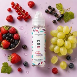 N°602 Fruits Rouges Cassis Raisin 0mg 50ml - Maître Vapotier