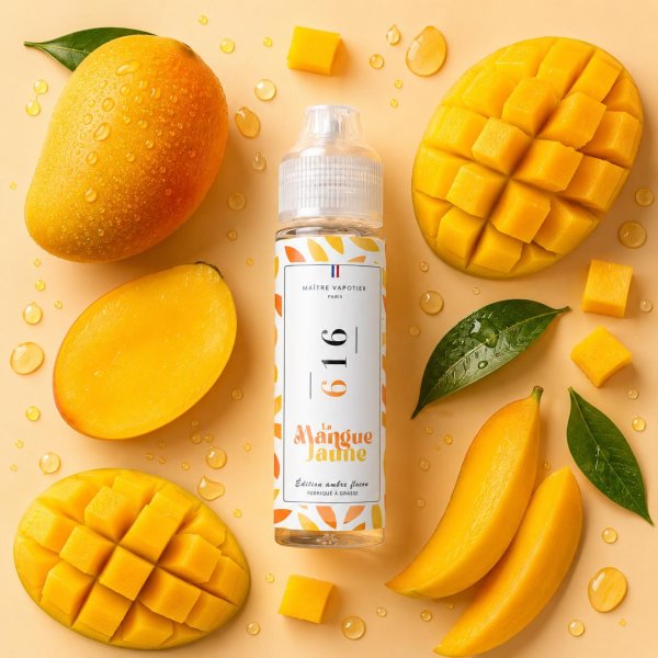N°616 La Mangue Jaune 0mg 50ml - Maître Vapotier