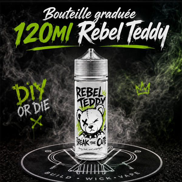 Graduated bottle 120ml Rebel Teddy