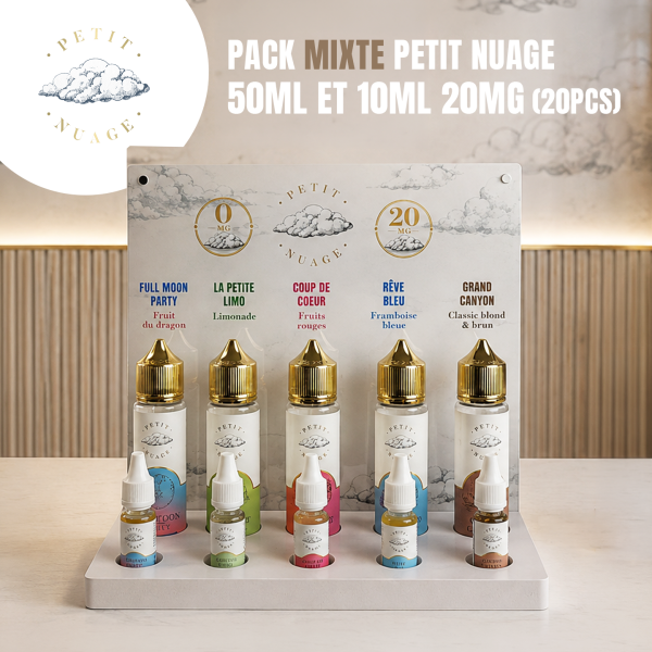 Petit Nuage Mixed Pack (10pcs 10ml + 10pcs 50ml) + 1 Free Display Stand – Petit Nuage