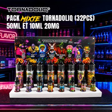 Pack Découverte Monster (16pcs) + 1 Présentoir Offert - Tornadoliq