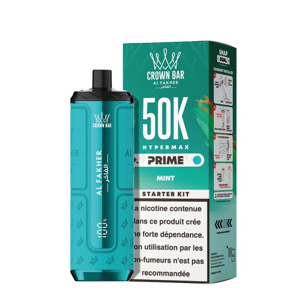 Starter Kit Hypermax Prime 50k 1000mAh 20ml / 6mg - Crown Bar by Al Fakher