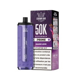 Starter Kit Hypermax Prime 50k 1000mAh 20ml / 6mg - Crown Bar by Al Fakher