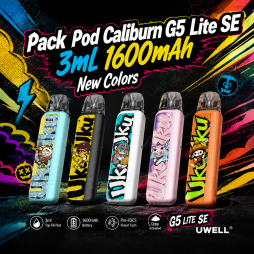 Pack Pod Caliburn G5 Lite 3ml 1600mAh New Colors - Uwell