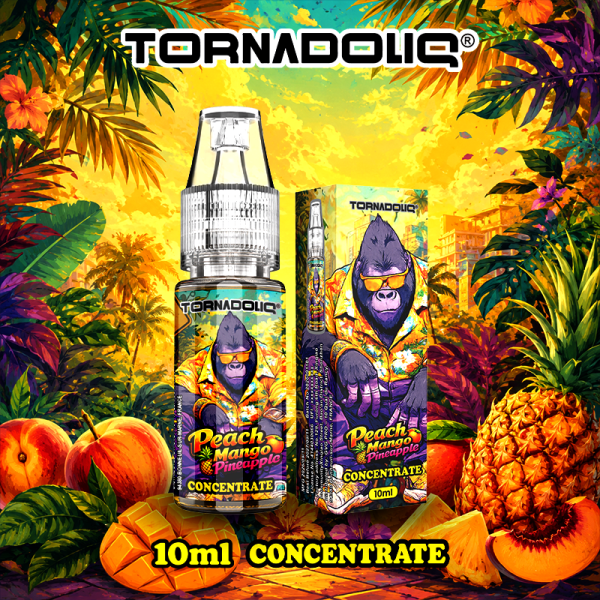 Concentré Peach Mango Pineapple 10ml - Tornadoliq