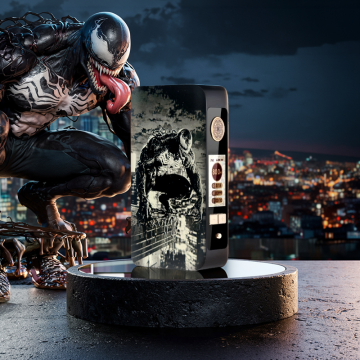 Mod dotBox 220 V2 220W 2x18650 Gravé Venom Black - Dotmod