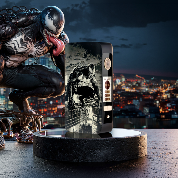 Mod dotBox 220 V2 220W 2x18650 Gravé Venom Black - Dotmod