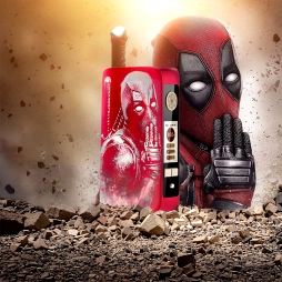 Mod dotBox V2 220W 2x18650 Red Engraved Deadpool - Dotmod