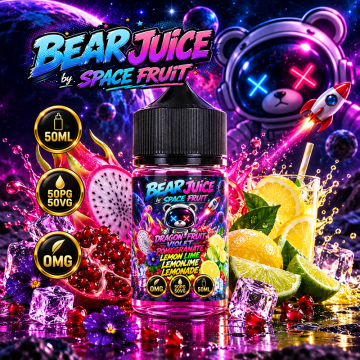 Dragon Fruit Violet Pomegranate Lemon Lime Lemonade 0mg 50ml - Bear Juice by Space Fruit