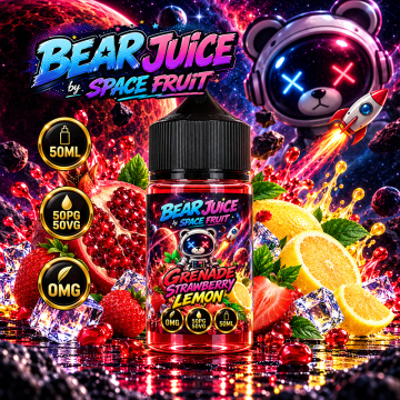 Grenade Strawberry Lemon 0mg 50ml - Bear Juice by Space Fruit
