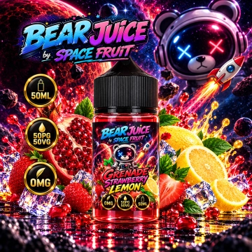Grenade Strawberry Lemon 0mg 50ml - Bear Juice by Space Fruit