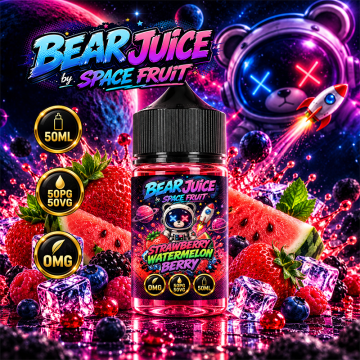 Strawberry Watermelon Berry 0mg 50ml - Bear Juice by Space Fruit