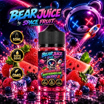 Strawberry Watermelon Berry 0mg 50ml - Bear Juice by Space Fruit