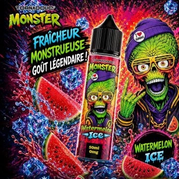 Watermelon Ice 0mg 50ml - Monster by Tornadoliq