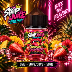 Tropical Strawberry 0mg 50ml - Strip Juice by Space Fruit