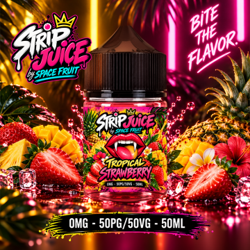Tropical Strawberry 0mg 50ml - Strip Juice by Space Fruit