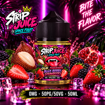 Salak Pomegranate Black Berries Strawberry 0mg 50ml - Strip Juice by Space Fruit
