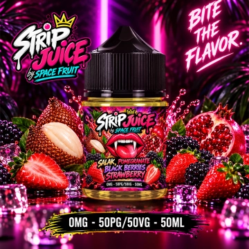Salak Pomegranate Black Berries Strawberry 0mg 50ml - Strip Juice by Space Fruit