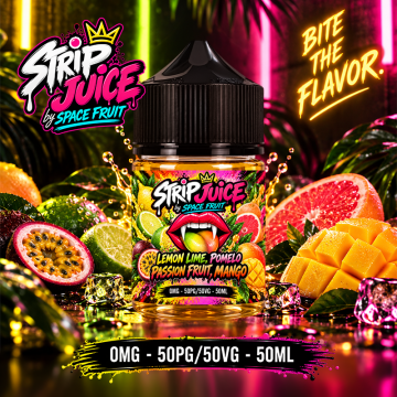 Lemon Lime Pomelo Passion Fruit Mango 0mg 50ml - Strip Juice by Space Fruit