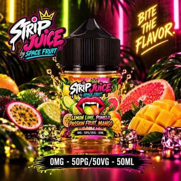 Lemon Lime Pomelo Passion Fruit Mango 0mg 50ml - Strip Juice by Space Fruit