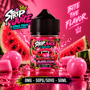 Watermelon Bubblegum 0mg 50ml - Strip Juice by Space Fruit