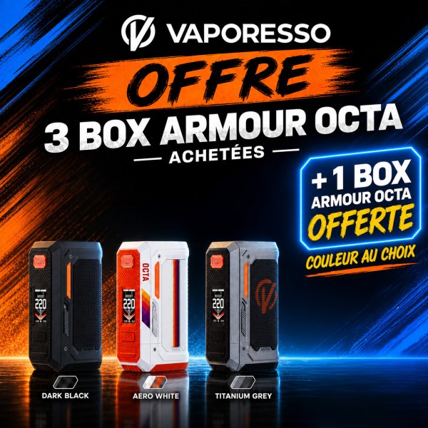 Pack Armour Octa 3 Box Achetées, 1 Box Offerte - Vaporesso [Offre]