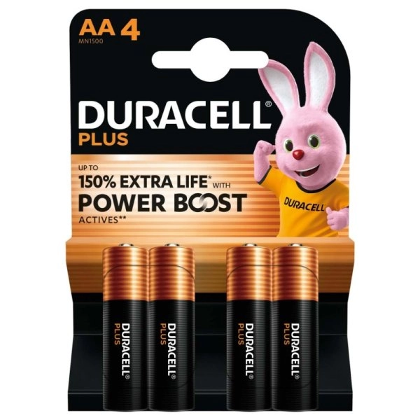 Pile Alcaline LR6 AA 1.5V 2700mAh (4pcs) - Duracell Plus