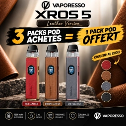 Offer XROS 5 Leather Version 3 Pod Kits Purchased, 1 Pod Kit Free - Vaporesso