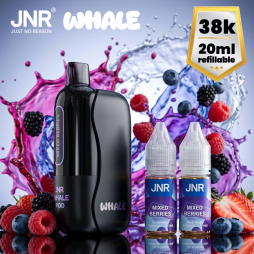 Whale 38K + 2 E-liquides 1000mAh 20ml / 2% - JNR