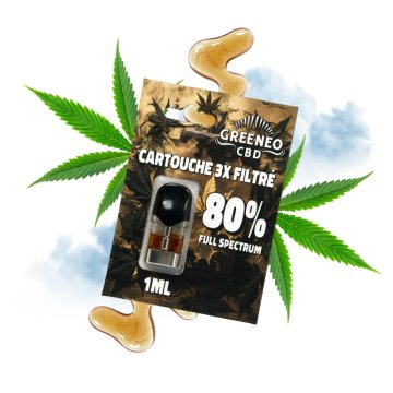 Cartouches 3X Filtré 80% 1ml - Greeneo