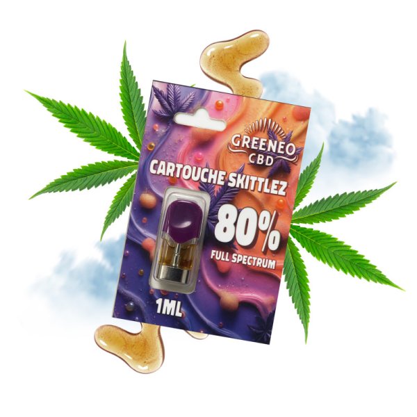 Cartouches Skittlez 80% 1ml - Greeneo