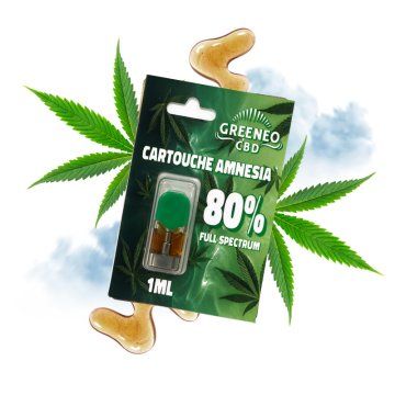 Cartouches Amnesia 80% 1ml - Greeneo