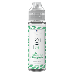N°203 La Menthe Chlorophylle 0mg 50ml - Maître Vapotier