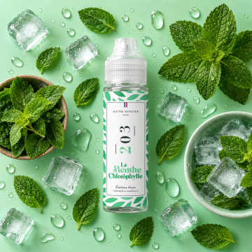 N°203 La Menthe Chlorophylle 0mg 50ml - Maître Vapotier