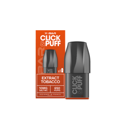 Cartouche Pré-remplie Click & Puff 10mg (1pcs) - X-Bar