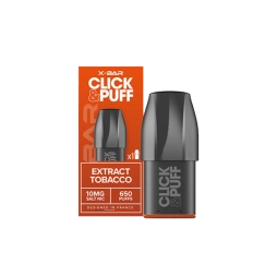 Pre-filled Cartridge Click & Puff 10mg  (1pcs) - X-Bar