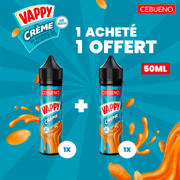 1 Vappy Acheté, 1 Offert 0mg 50ml - Cebueno