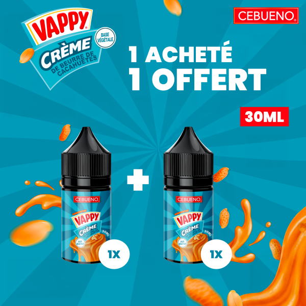 1 Concentré Vappy Acheté, 1 Offert 30ml - Cebueno