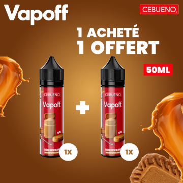 1 Vapoff Acheté, 1 Offert 0mg 50ml - Cebueno