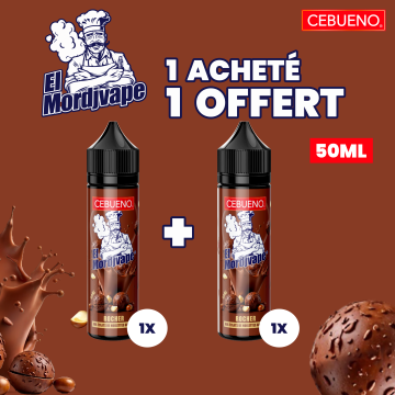 1 El Mordjvape Rocher Acheté, 1 Offert 0mg 50ml - Cebueno