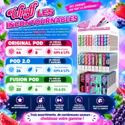 Pack Incontournable Original Pod (44pcs) & Pod 2.0 (36pcs) - Wpuff by Liquideo