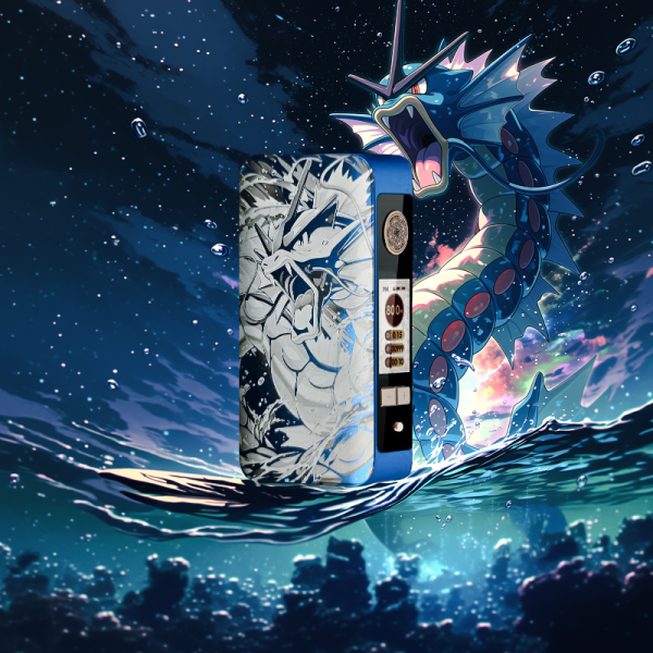 Mod dotBox 220 V2 220W 2x18650 Gravé Léviator Blue - Dotmod