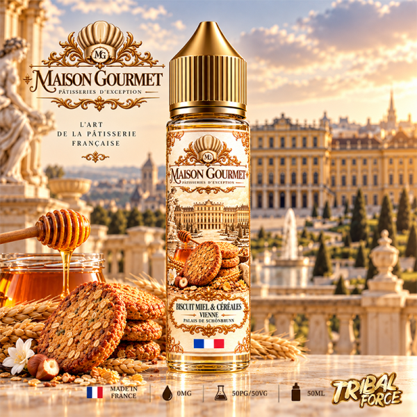 Biscuit Miel & Céréales 0mg 50ml - Maison Gourmet by Tribal Force