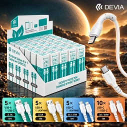 Pack d'Implantation Câble de Charge Eco-Friendly (25pcs) - Kintone Series by DEVIA