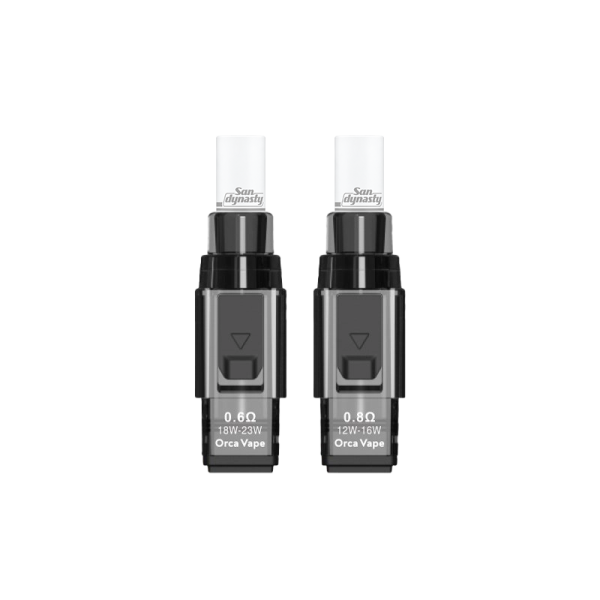 Cartouches Dynasty Nano 0.6/0.8Ω 2ml (3pcs) + Filtres - Orca Vape