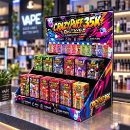 Pack d'Implantation Crazy Puff 35K (12pcs) 1100mAh 20ml / 2% - Tornadoliq
